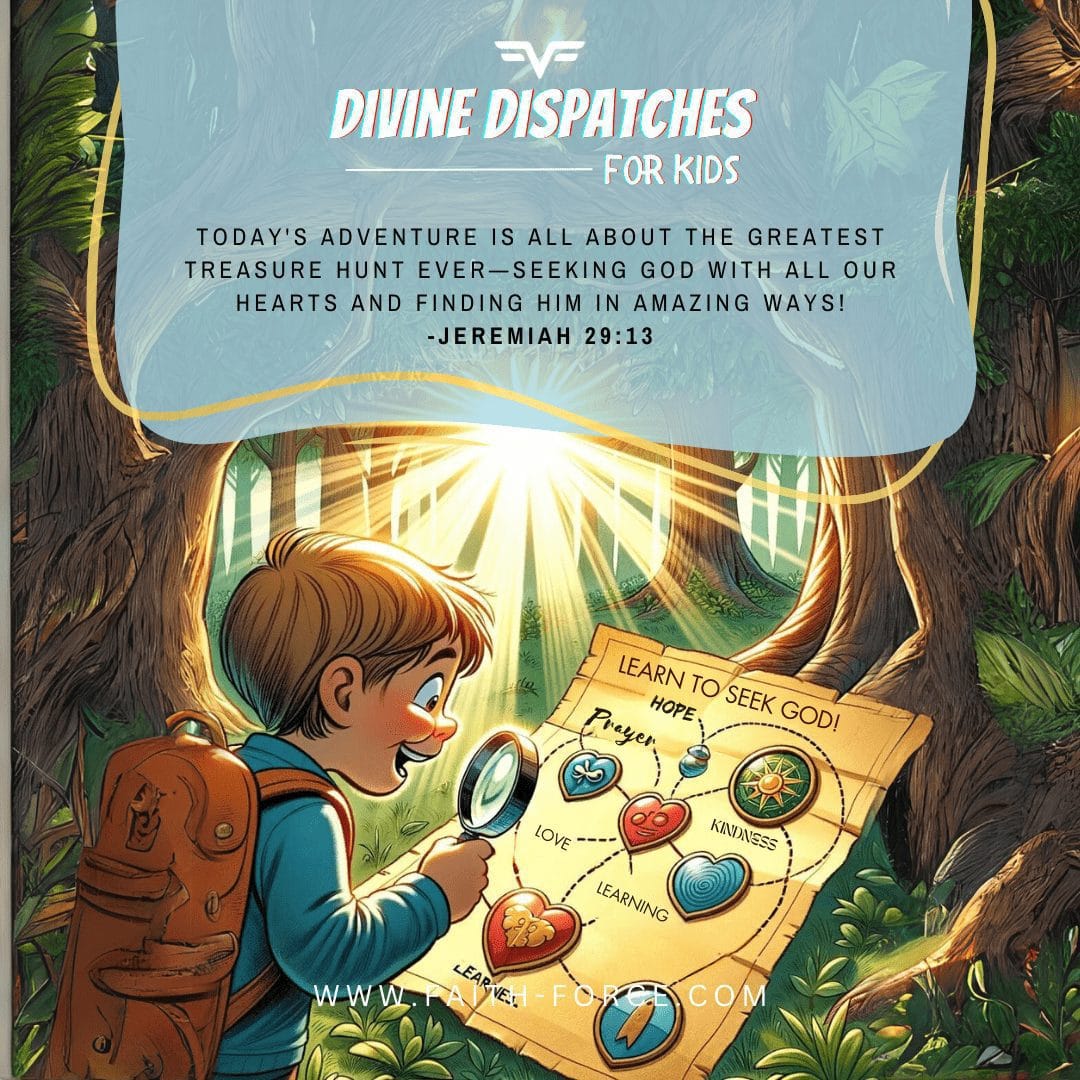 Jeremiah 29:13 Divine Dispatch for kids | Faith Force