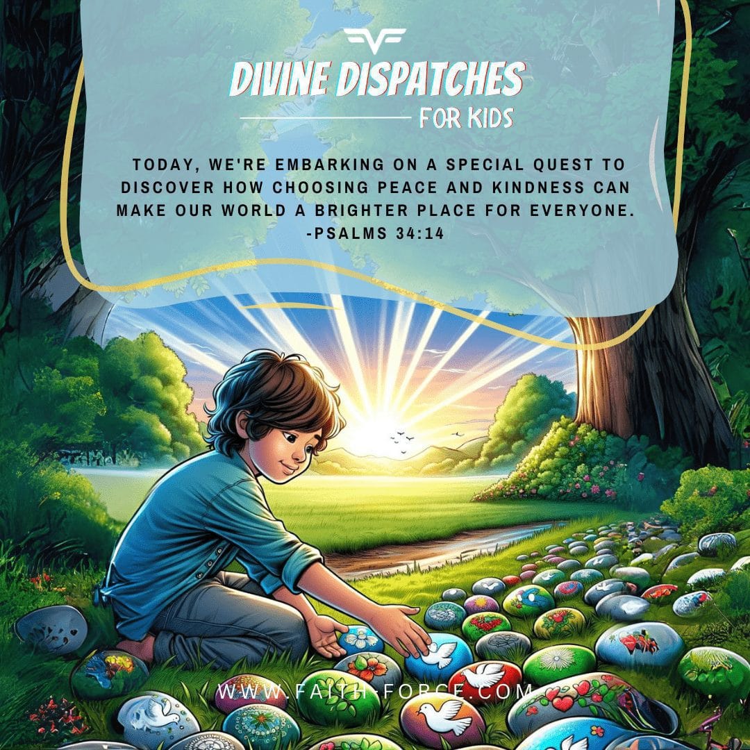 Psalms 34:14 Divine Dispatch for kids | Faith Force