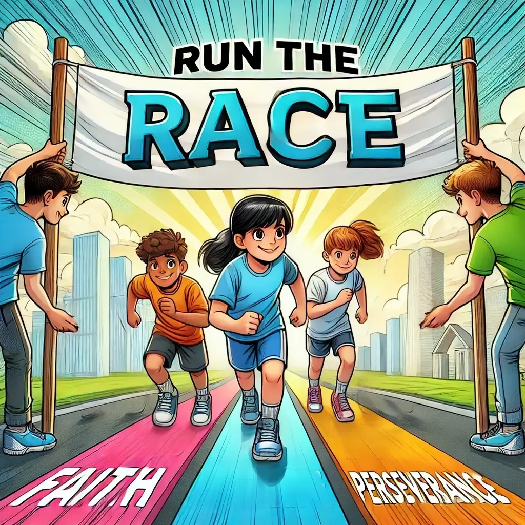Hebrews 12:1 Divine Dispatch for kids | Faith Force