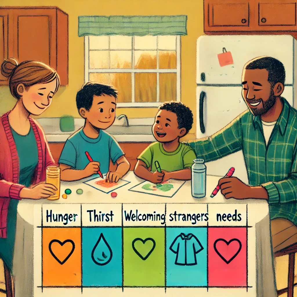 Matthew 25:35-36 Divine Dispatch for kids | Faith Force