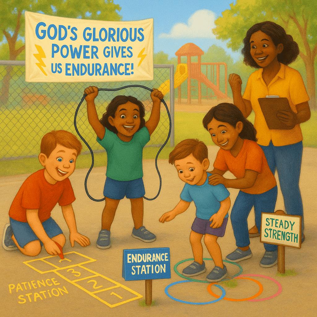 Colossians 1:11 Divine Dispatch for kids | Faith Force