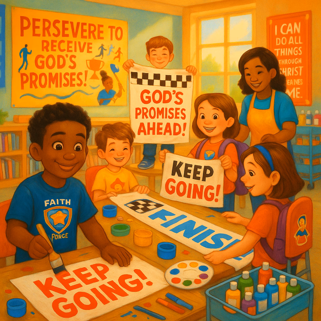 Hebrews 10:36 Divine Dispatch for kids | Faith Force