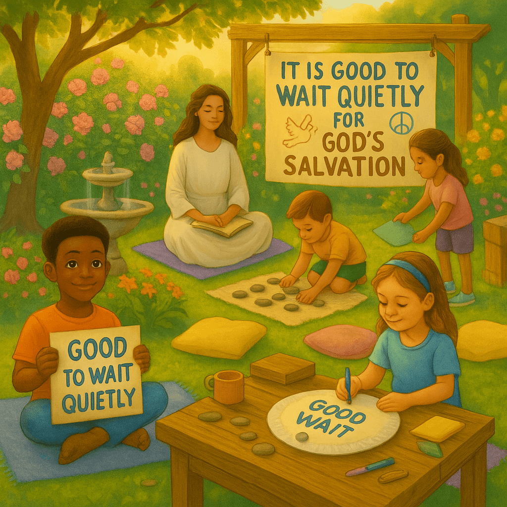 Lamentations 3:26 Divine Dispatch for kids | Faith Force